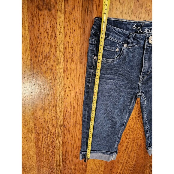 Levi's Shorts Girls Size 14 Midi Vintage Rami Embellished Ramie Cotton - Picture 8 of 9